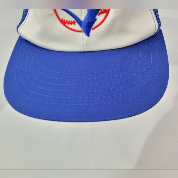 VTG MLB TORONTO BLUE JAYS SNAPBACK TRUCKER MESH CAP HAT TED FLETCHER SPORTS OS - Picture 4 of 14
